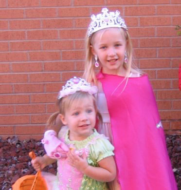 Senior Maddy Smith poses with her younger sibling on a Halloween long ago. 
