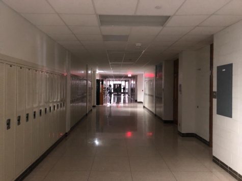 The emergency lights went on as West High lost both the power and internet Jan. 12. 