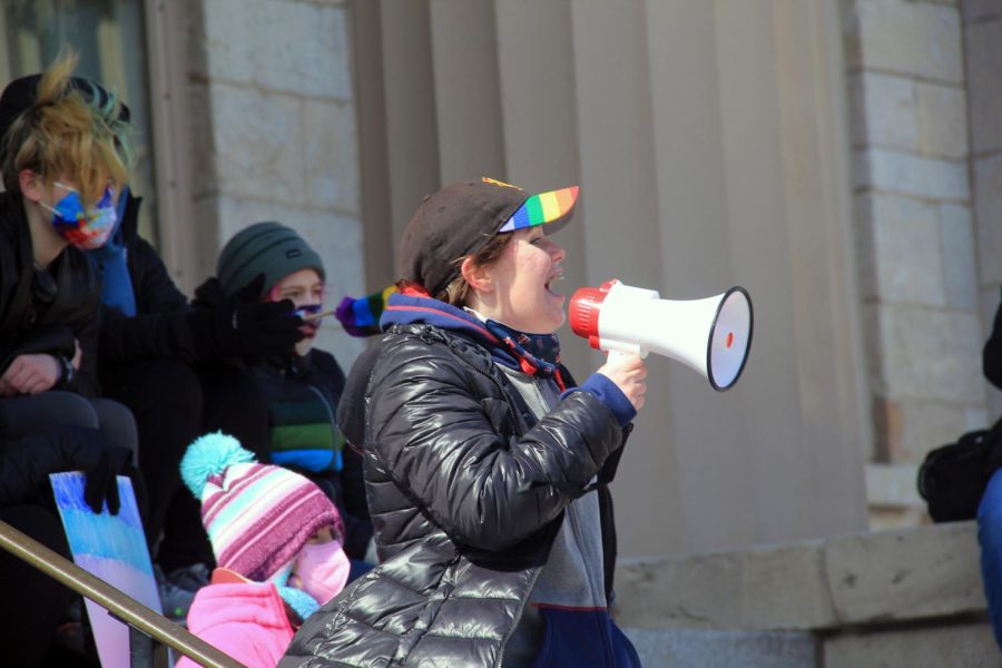 An open mic portion was held at the Pentacrest, where students who wished to speak could share their experiences and opinions.