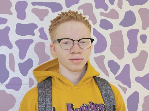 Pierre Rutagaya is a sophomore student with albinism at West High. 