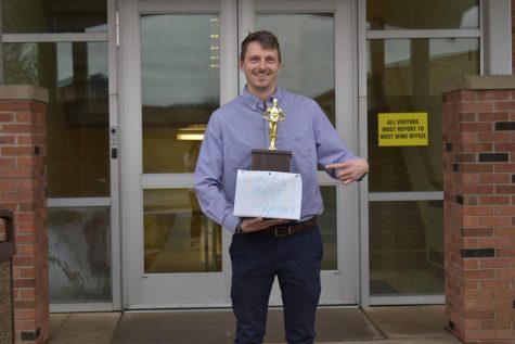 Mr. Bloom was very proud to recieve this award and wanted to commemorate it with a photo. 