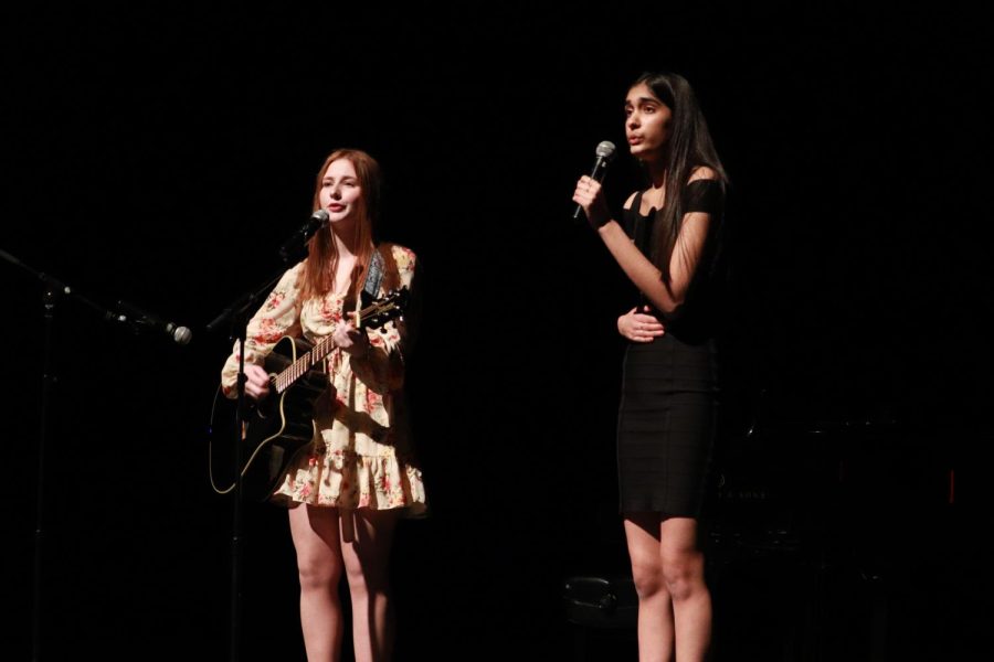 Himani Laroia 23 and Kaitlyn Schmidt-Rundell 23 sing In My Life by The Beatles.