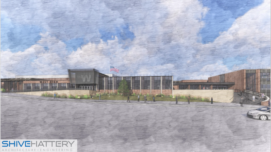 Here is a sketch of what West will look like after the renovations have been done.