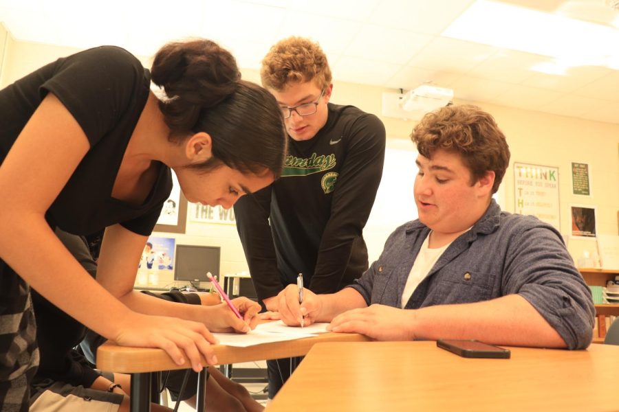 West High students work together during AFT