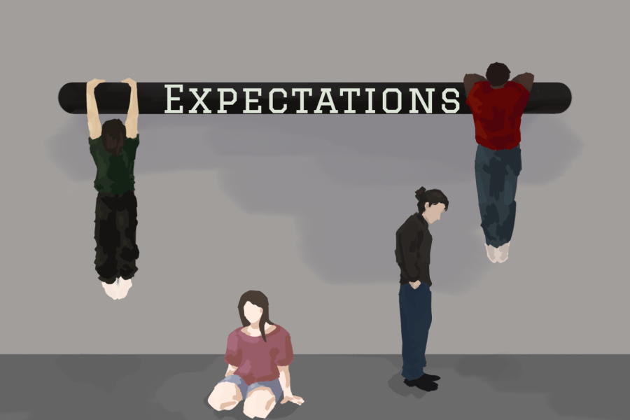 Having high expectations can be motivating and stressful.