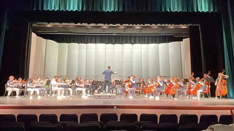 West High orchestras perform in the Arganbright Auditorium on Feb. 18 in preparation for a trip to perform in Washington D.C.