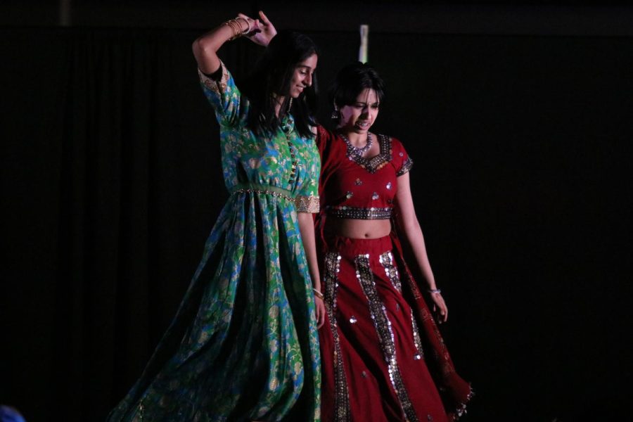 Deeksha Raghavan 25 and Thara Rajagopal 26 pose together at Walk It Out April 8.