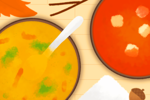 Autumn Squash and Tomato Soup are classic fall flavors. 
