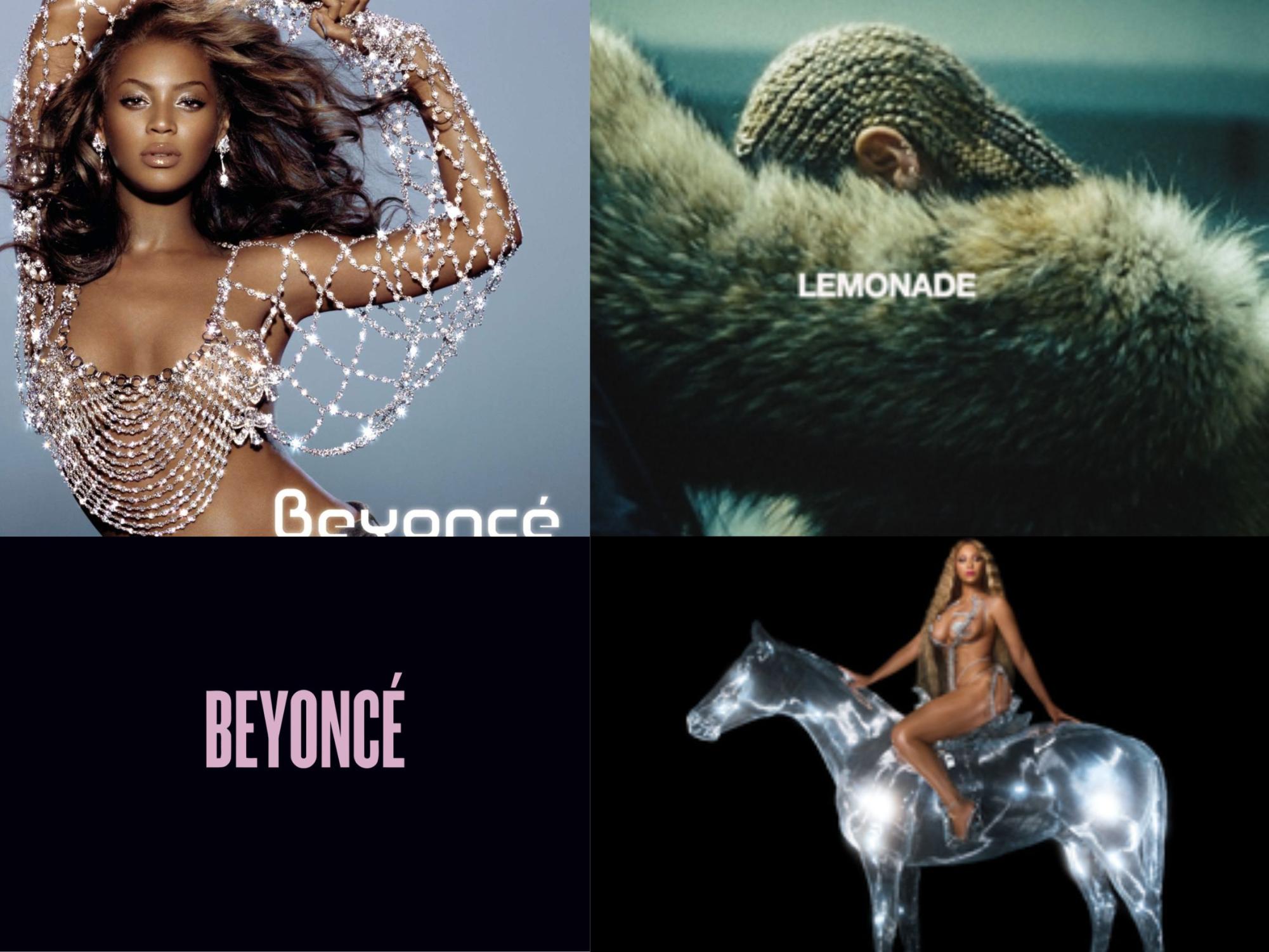 Four of Beyoncés studio albums, including her newest album, Renaissance