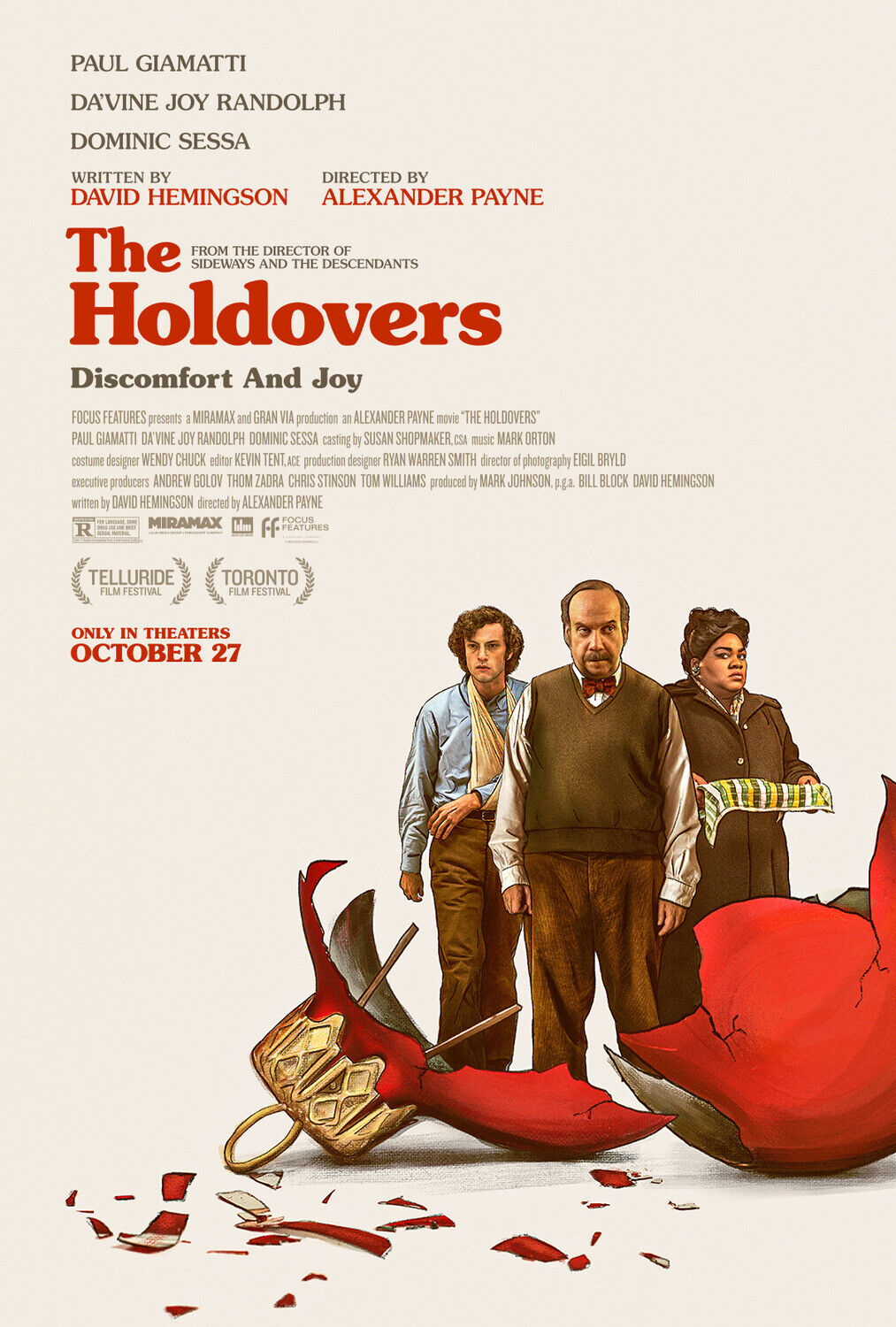 The Holdovers movie poster.