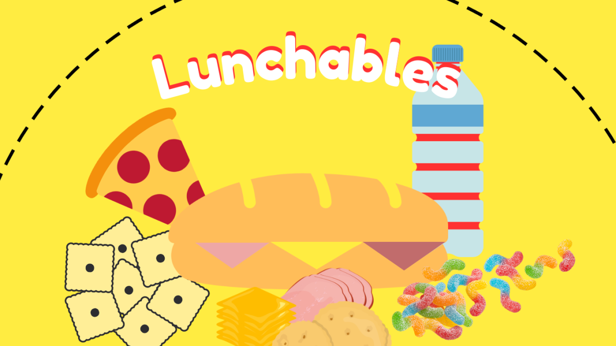 The design shows a graphic of several Lunchables combined.