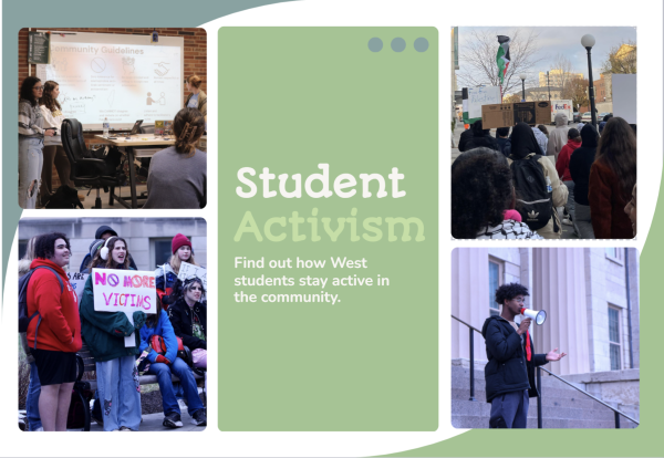 Recently, students have organized learn-ins and walkouts for Palestine, Perry High and other causes. Photos used with permission of Zoe Smith and WSS Photographers.