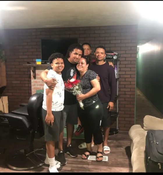 Caled Medina 27 reuniting with his family on July 16, 2021 after two years.
