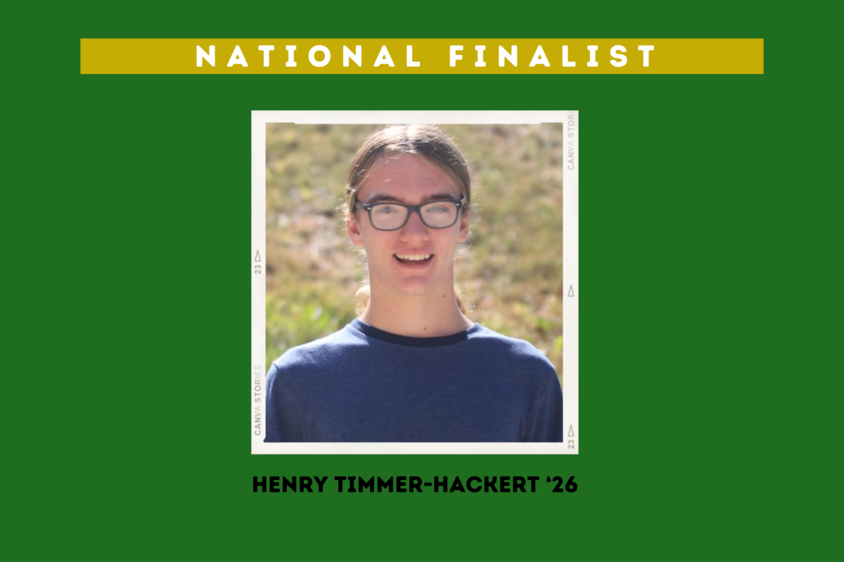 Henry Timmer-Hackert 26 is a national finalist for a staff editorial he wrote for the Oct. 6, 2023 WSS.