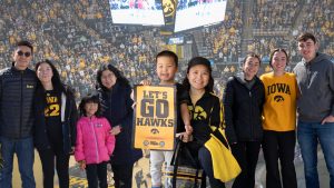 Families flock to attend an Iowa womens basketball March Madness game against Holy Cross at Carver-Hawkeye Arena March 23.