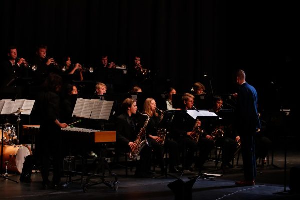 Jazz Ensemble plays in the concert as the last band featured. 