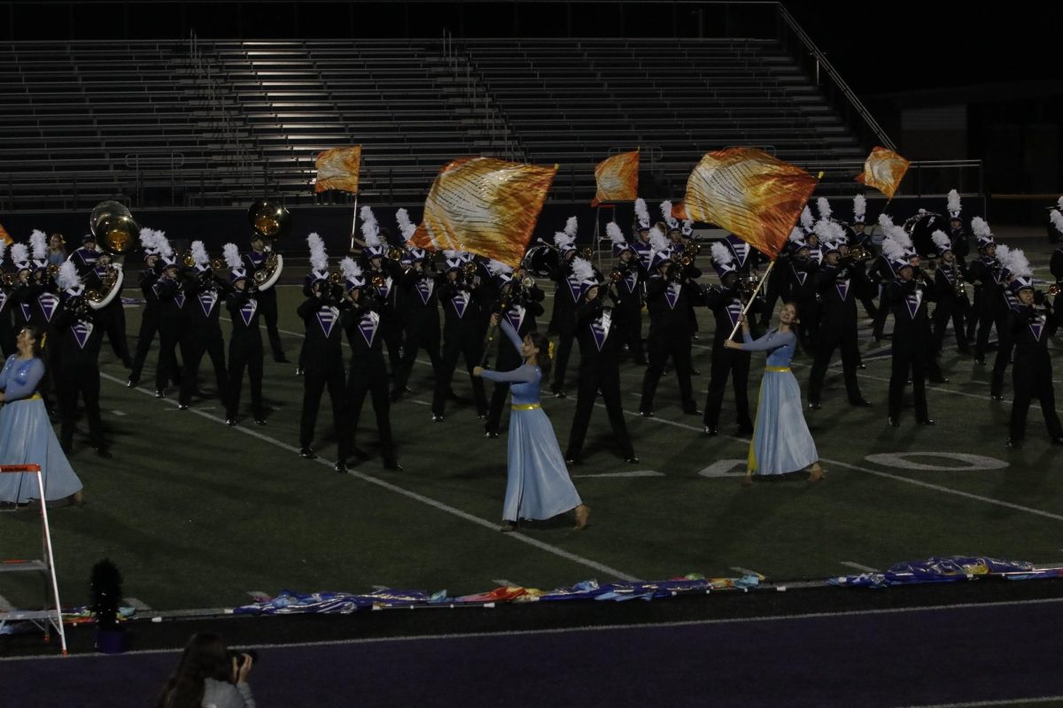 Liberty High performs their show "Happily Ever After," full of Disney classics such as "I Can Go the Distance" from "Hercules" and "You're Welcome" from "Moana" at the Corridor Marching Classic.