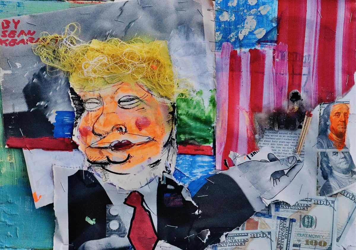 Donald Trump will serve his second term 2024-2028.
Artwork by Sean Kearney.