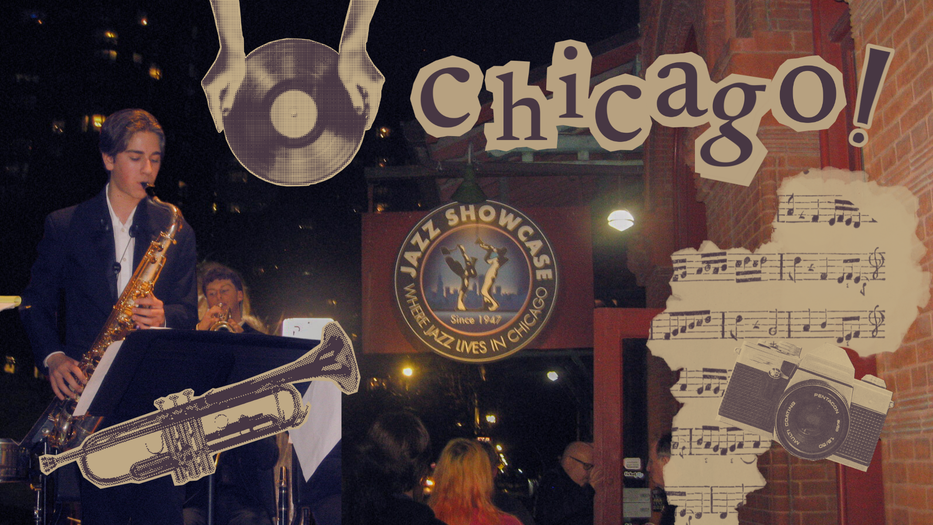 West’s Jazz Bands traveled to Chicago. Over the course of the trip, they competed twice and visited The Jazz Showcase, a professional jazz club in town. 