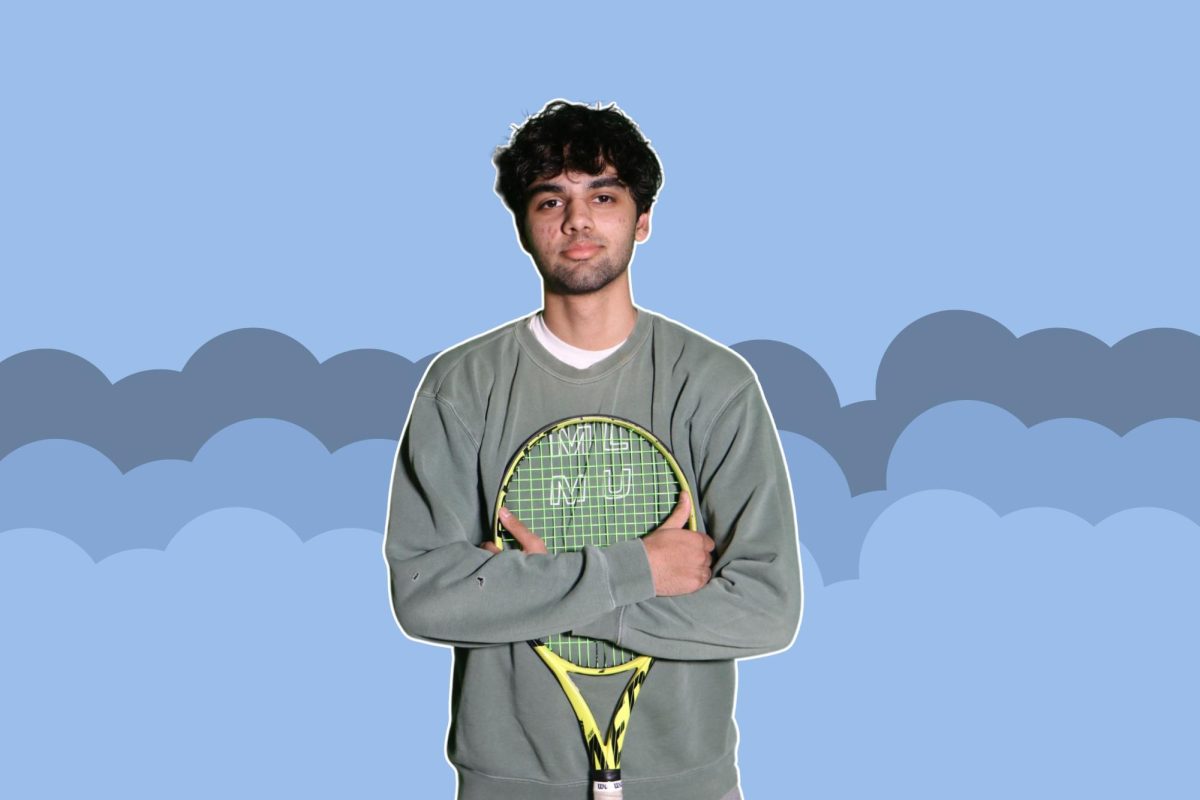 To Sudarshan Kasturirangan '26, taking part in tennis is even more enjoyable since he grew up with some of the members of his team. He looks up to his brother as an inspiration to further his tennis skills.