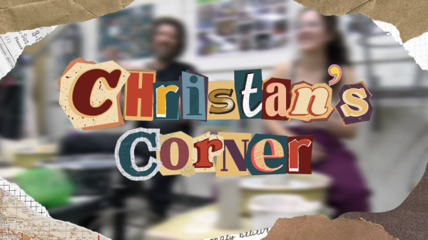 Former WSS Editor-in-Chief Zoe Smith ‘24 started the series “Christian’s Corner” last year. WSS editor Anna Greenlee ‘26 continues the series; in the second episode the two throw pottery while discussing art, advice and life.
