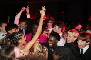 Students dance at West High's 2024 prom dance. 