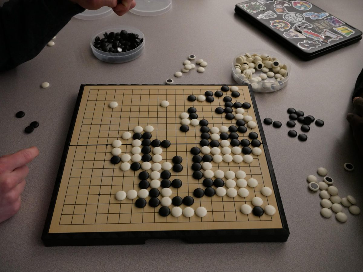 Go is commonly played on a 19x19 board. 