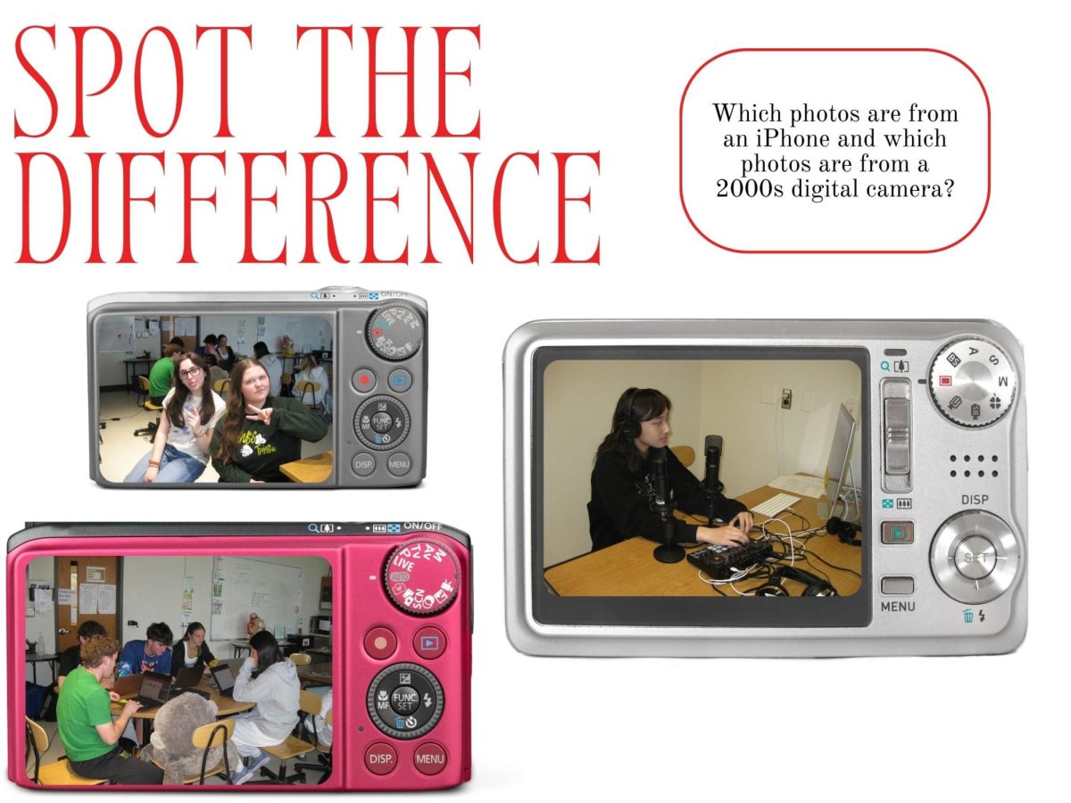 Which photos are from an iPhone and which photos are from a 2000s digital camera?