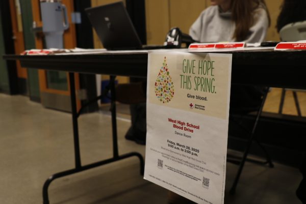 The Red Cross Club held their fifth blood drive on March 28. The Red Cross made posters with the slogan "Give hope this spring."