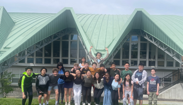 The West High Math Team gathers for a group photo at Nationals in St. Louis, Missouri on May 17.