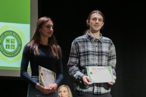 Micheal Shonrock and Mary Danielle Gross recieved the Best Thespian award. Two students from Theatre West are chosen for the award annually, one actor and one from tech crew.