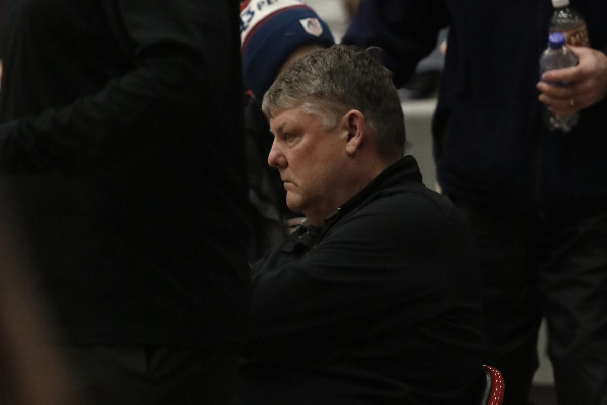 Boys basketball Head Coach Steve Bergman watches his team compete against City High Jan. 24.