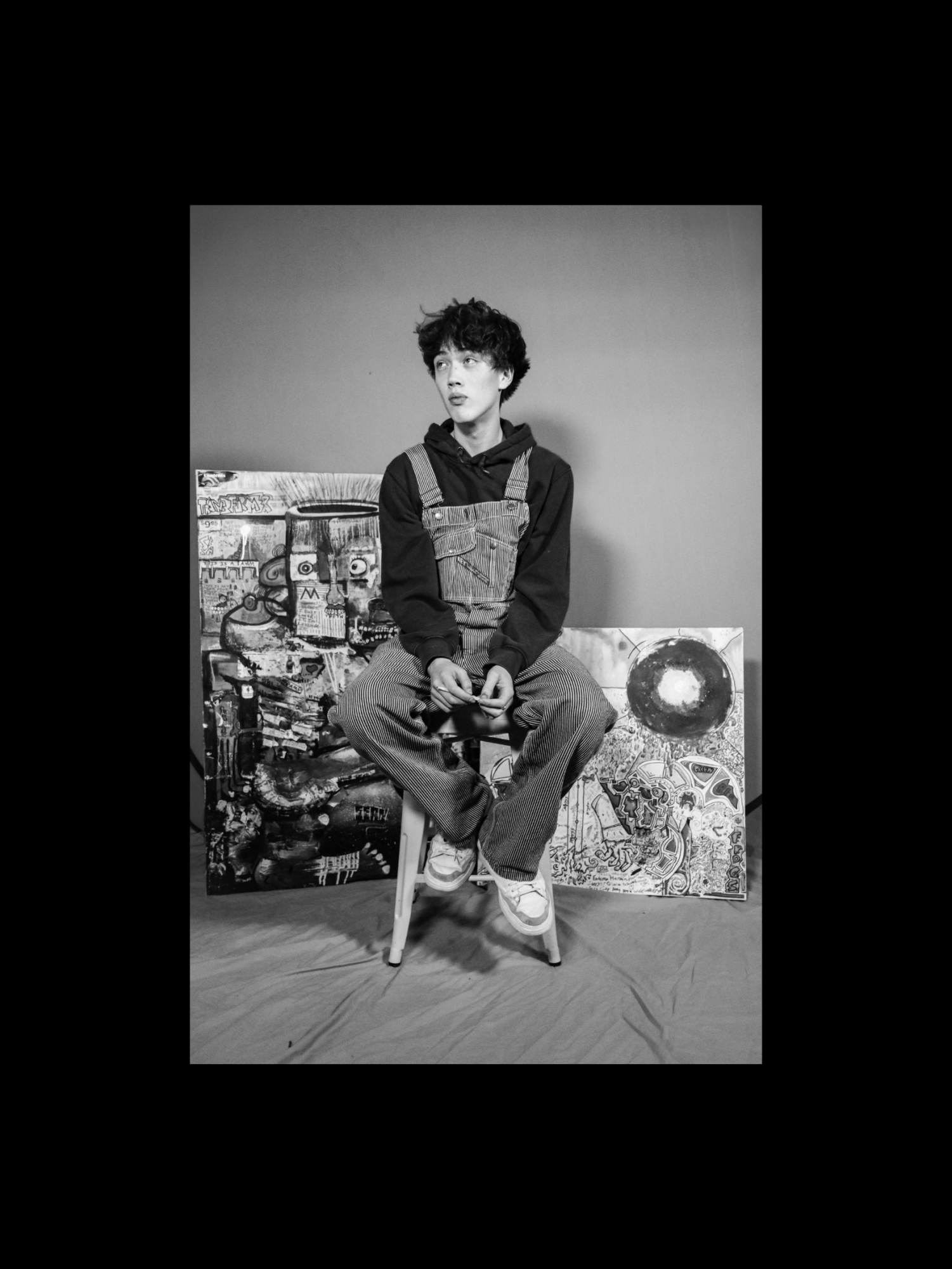 Sean Kearney '26 is always pushing the boundaries of his art as he brings creativity to every canvas, beat, and scene.