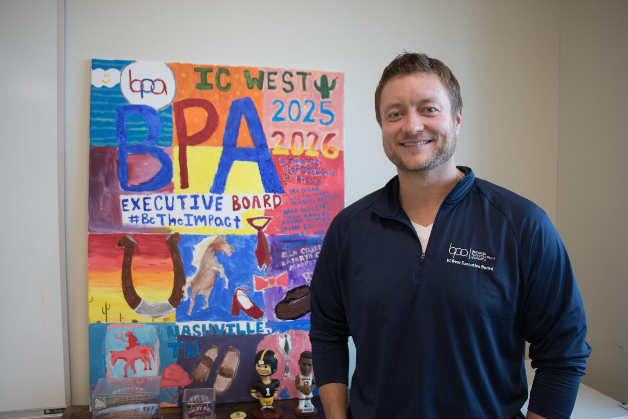 New business teacher Andy Brandt is joining Diane Fickel in the business department and as an advisor for business club Business Professionals of America.