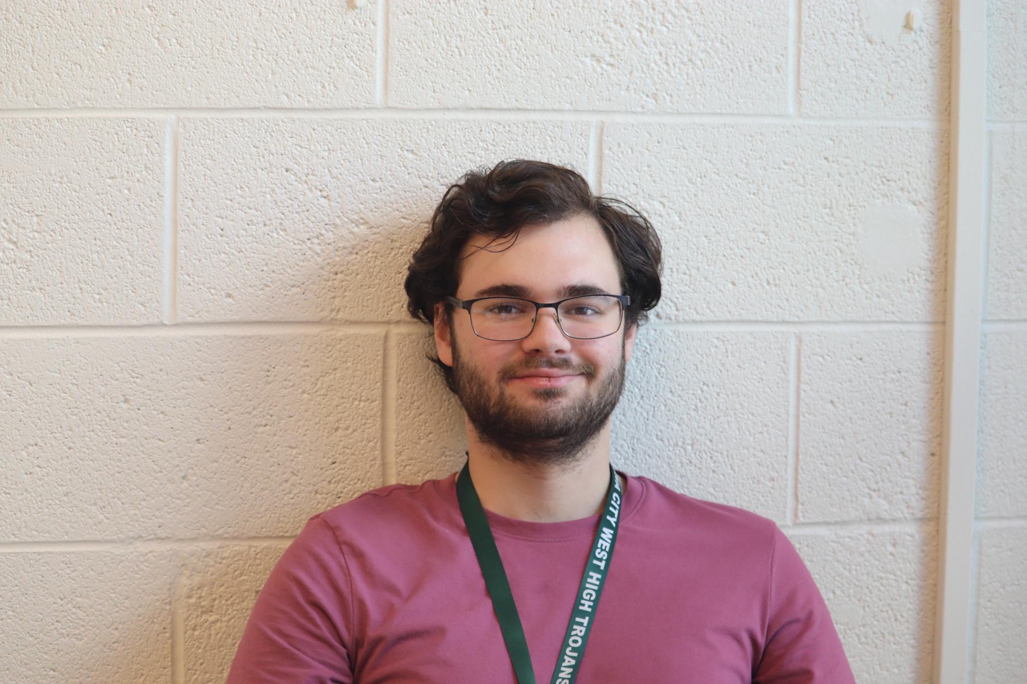 Ronan Smith finishes teaching Algebra II.