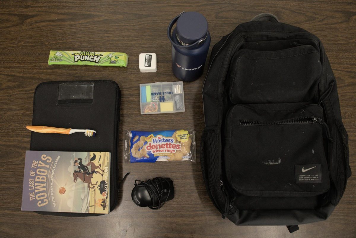 Everything in Supervisor Paraeducator Brenan Swayzer carries with him.