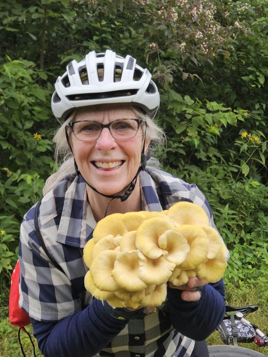 foraging on a bike ride
