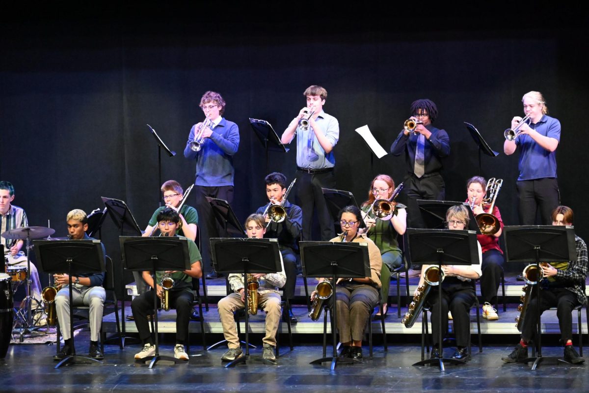 Finishing their undefeated season, Jazz Collective placed first at the SEIBA Jazz Competition March 7.