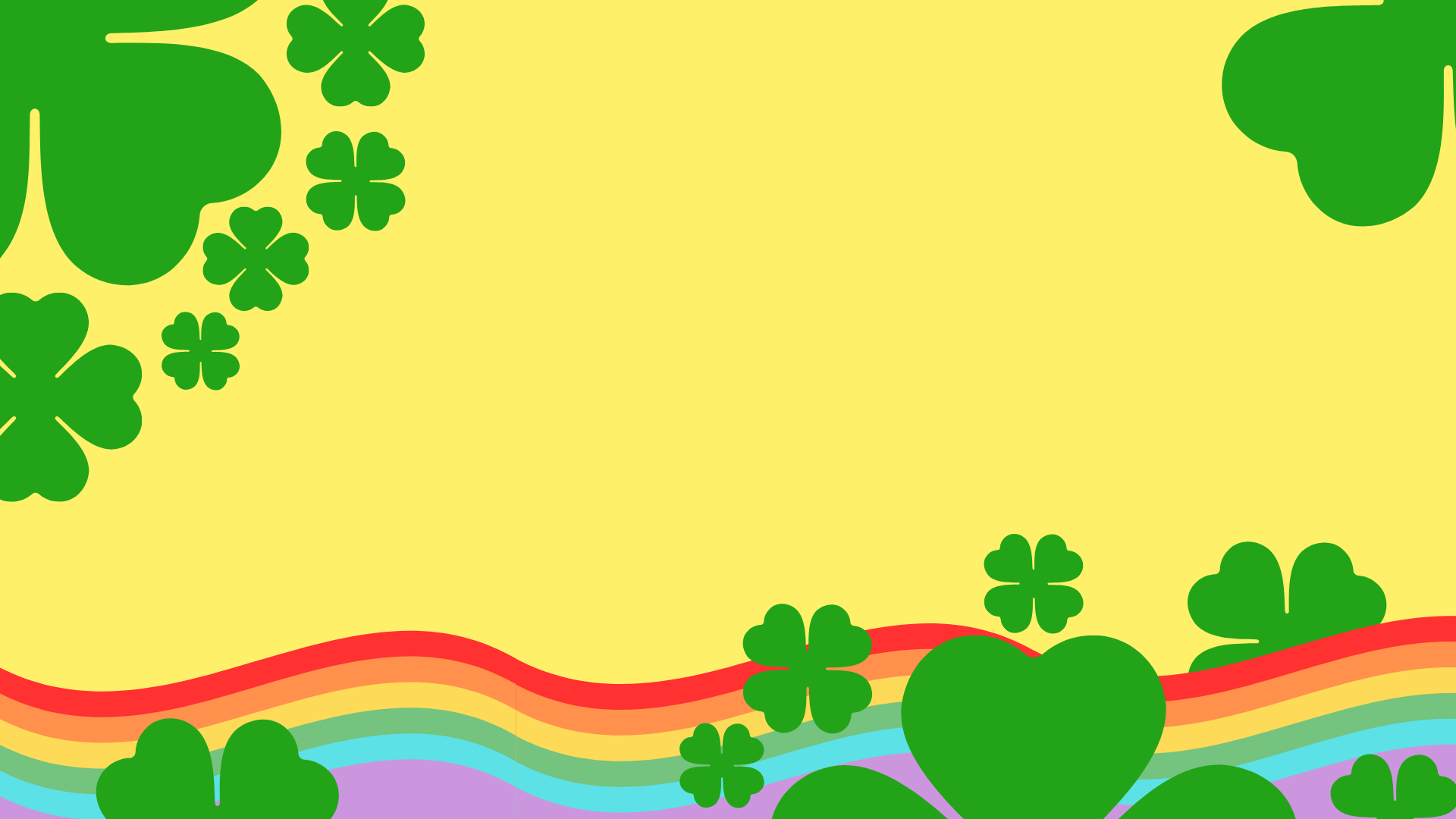 The many symbols for St. Patrick's Day include the leprechaun, four-leaved-clover, rainbows and gold.