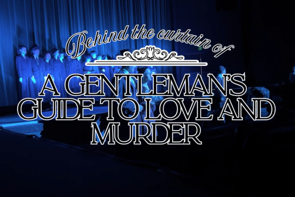 "A Gentleman's Guide to Love and Murder" opens with a foreboding song sung by the ensemble, "Overture / Prologue: A Warning to the Audience." West's production of the show ran from April 16 to April 18 in the Arganbright Auditorium.