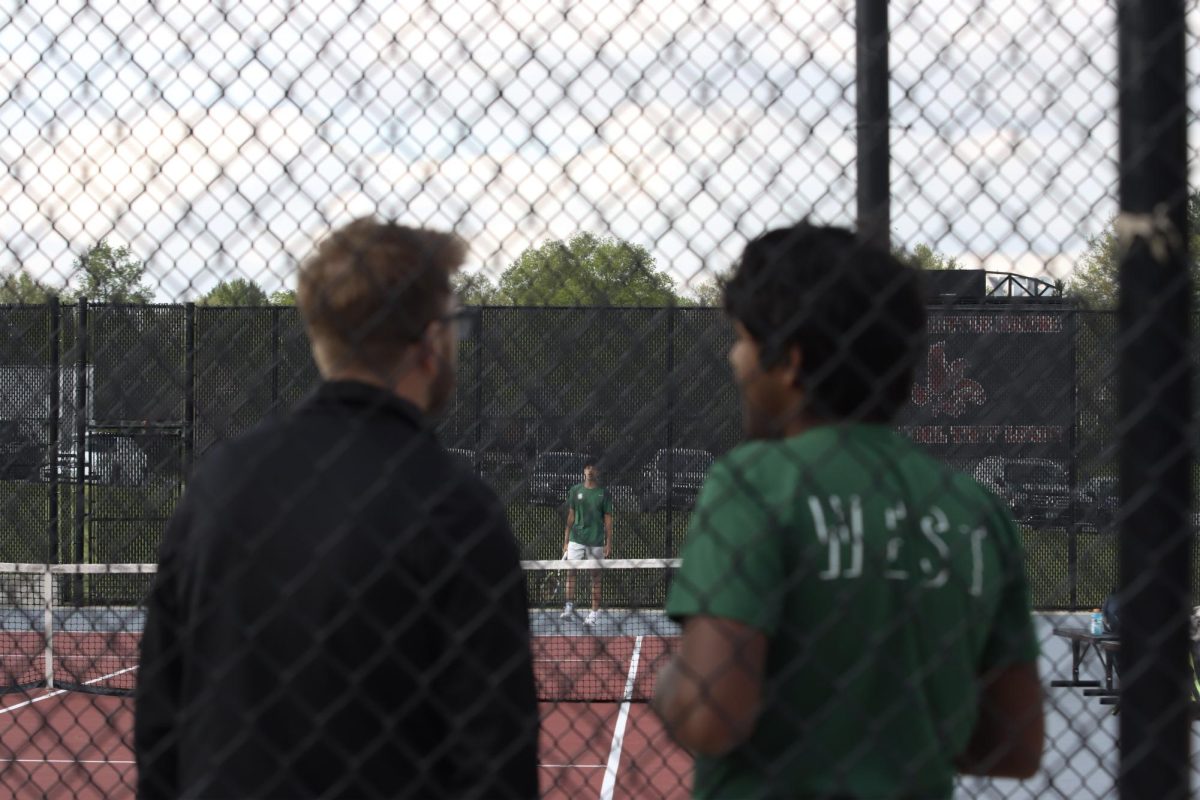 West High's tennis team extended their successful season with a win over City High April 30. West triumphed in all three doubles matches and finished 8-1 in singles.