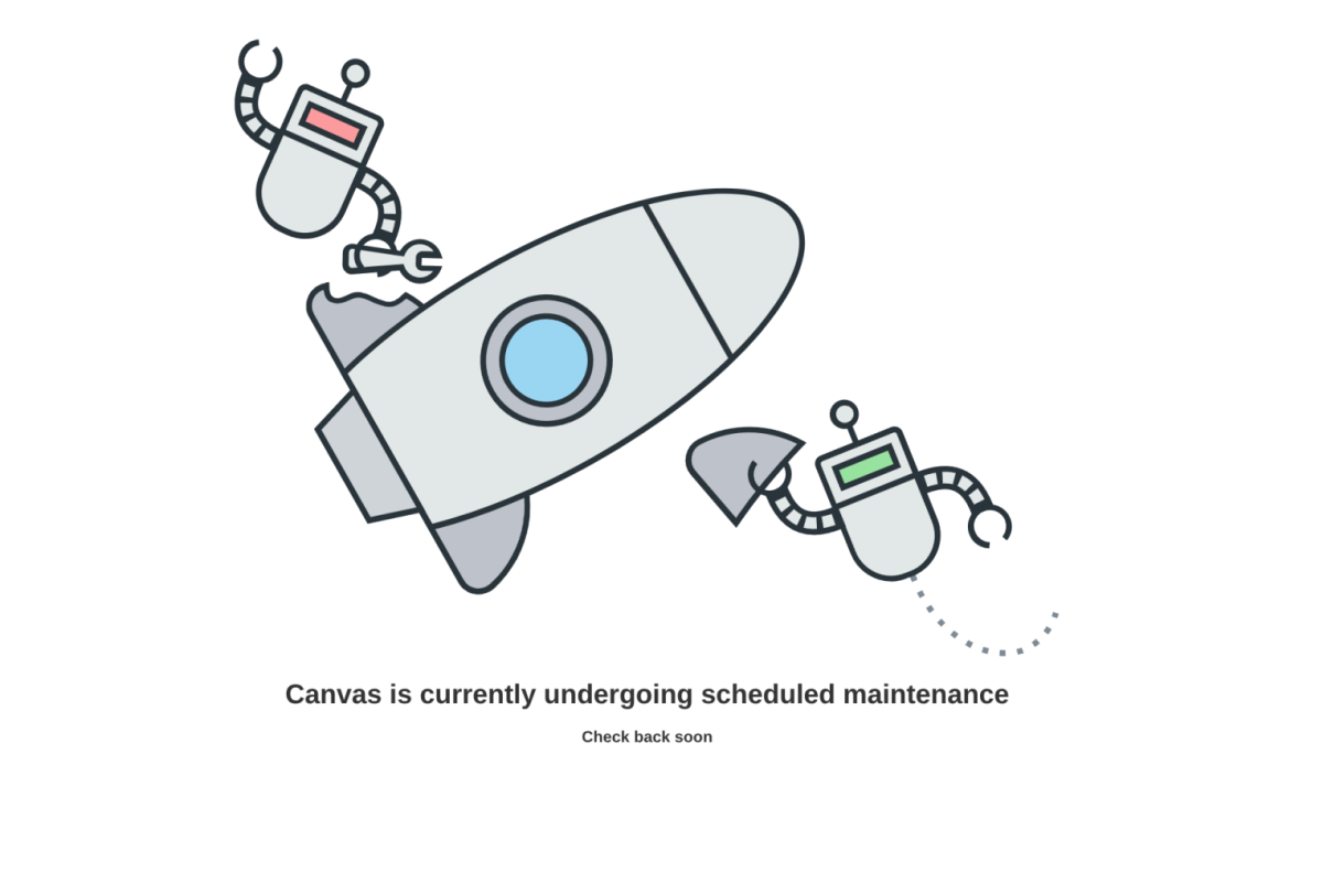After the hack, Canvas was taken down for "maintenance."
